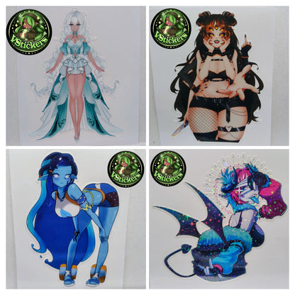 Custom Art Commission Sticker! - Water-Resistant Vinyl Sticker!