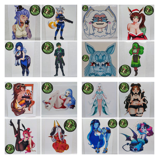 Custom Art Commission Sticker! - Water-Resistant Vinyl Sticker!