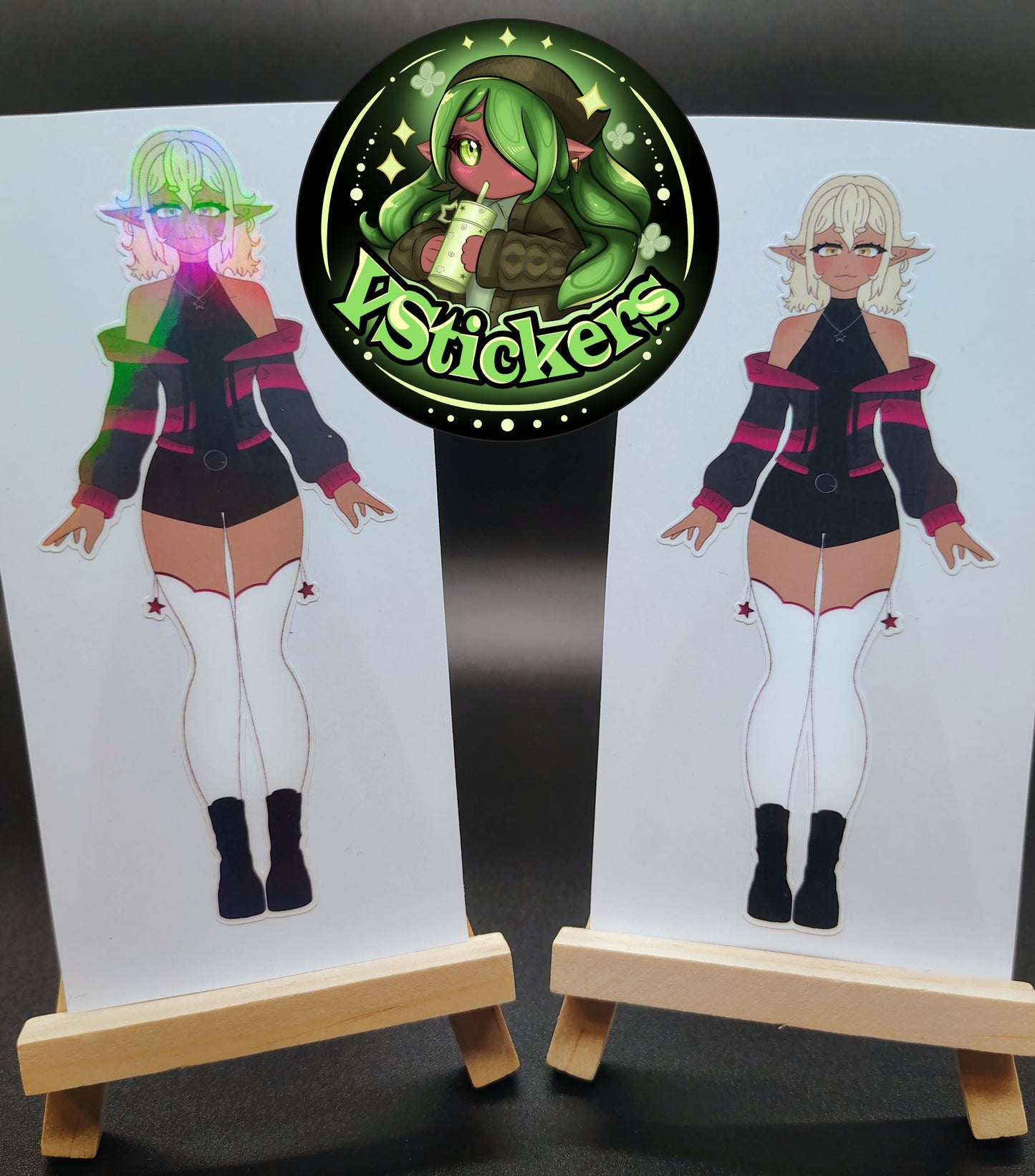 [OC] Selene X the Assassin Anime Girl Sticker! Water-Resistant Vinyl Sticker!