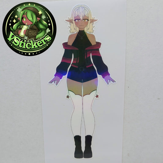 [OC] Selene X the Assassin Anime Girl Sticker! Water-Resistant Vinyl Sticker!