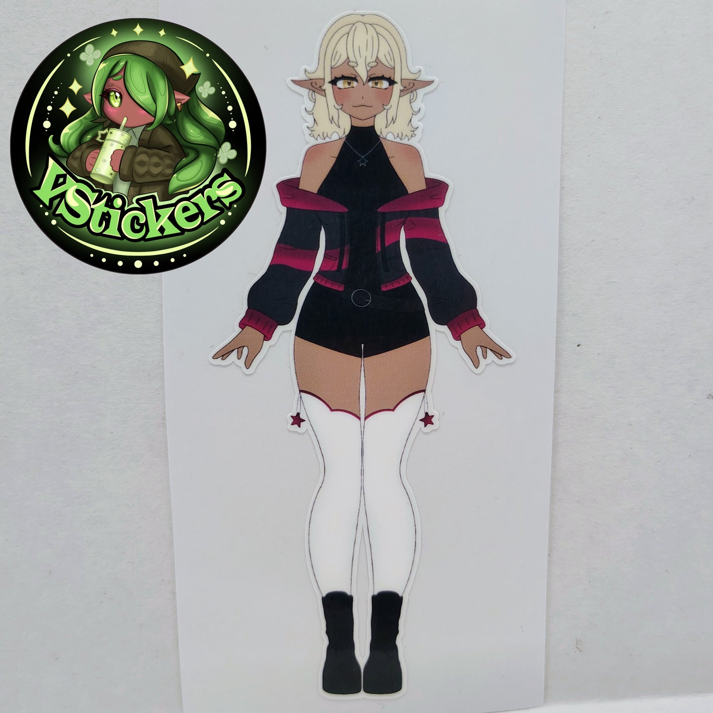 [OC] Selene X the Assassin Anime Girl Sticker! Water-Resistant Vinyl Sticker!