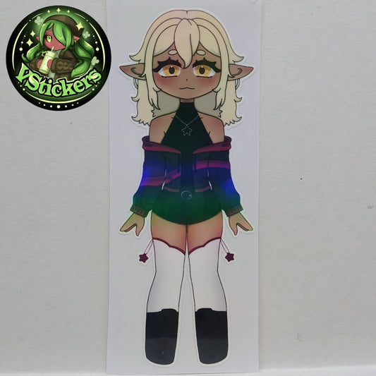[OC] Chibi Selene X the Assassin Anime Girl Sticker! Water-Resistant Vinyl Sticker!