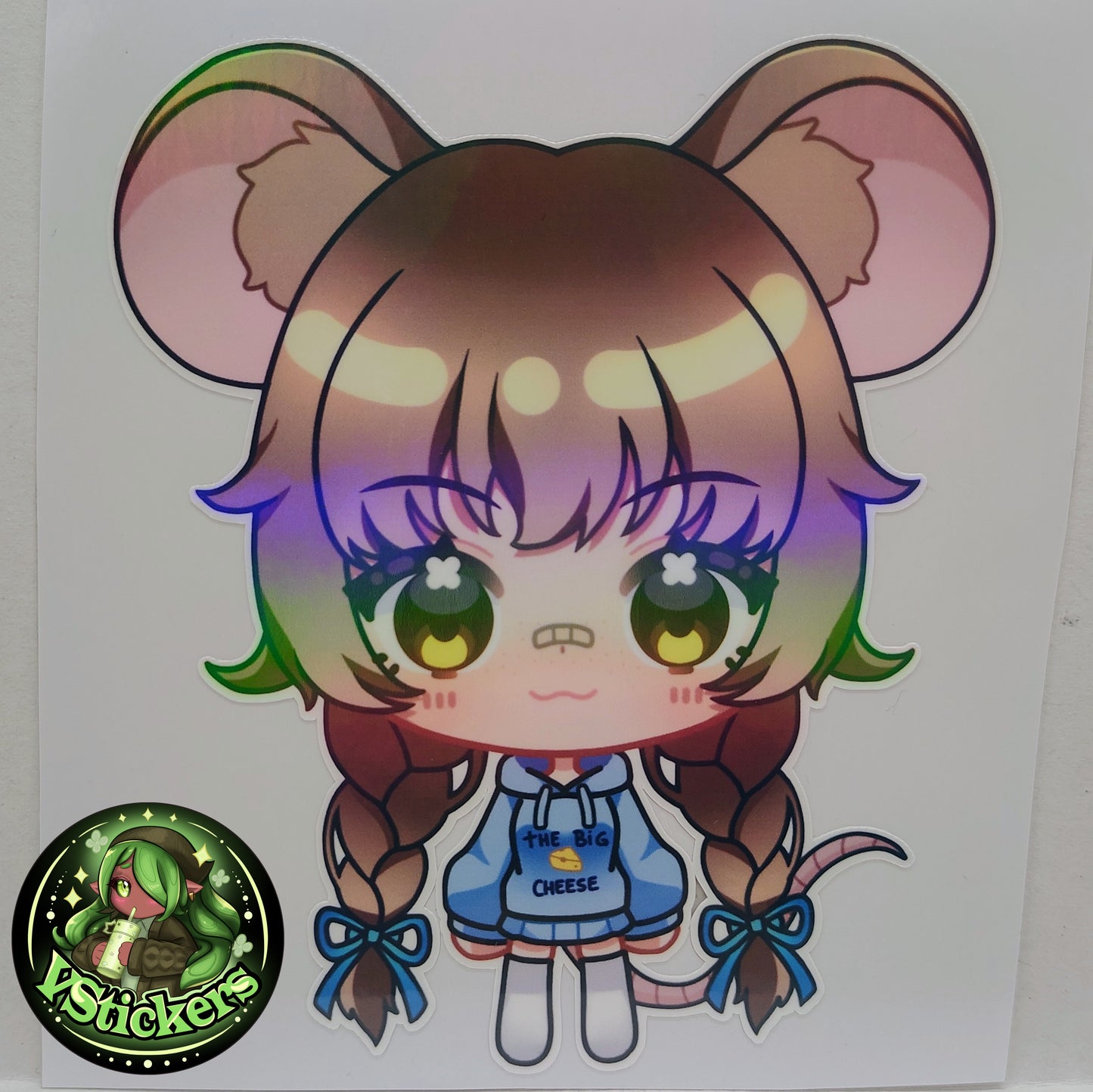 [VTuber] Chibi ZumiVT Fan Art Sticker! Holographic Versions Available! Water-Resistant Vinyl Sticker!