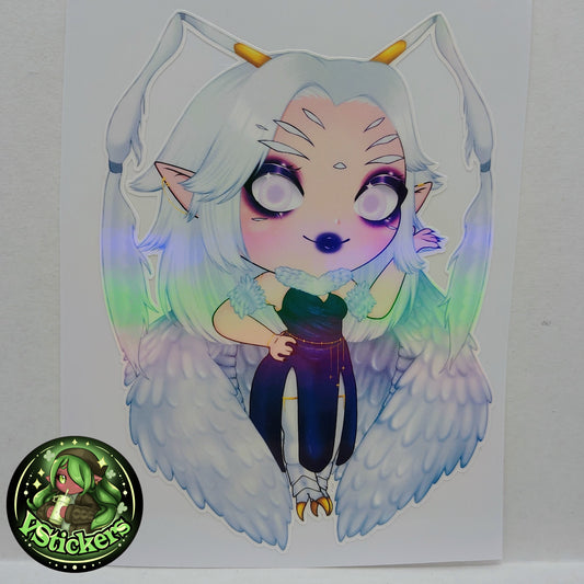 [VTuber] zebiiLIVE Fan Art Sticker! Holographic Versions Available! Water-Resistant Vinyl Sticker!