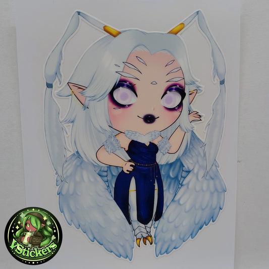 [VTuber] zebiiLIVE Fan Art Sticker! Holographic Versions Available! Water-Resistant Vinyl Sticker!