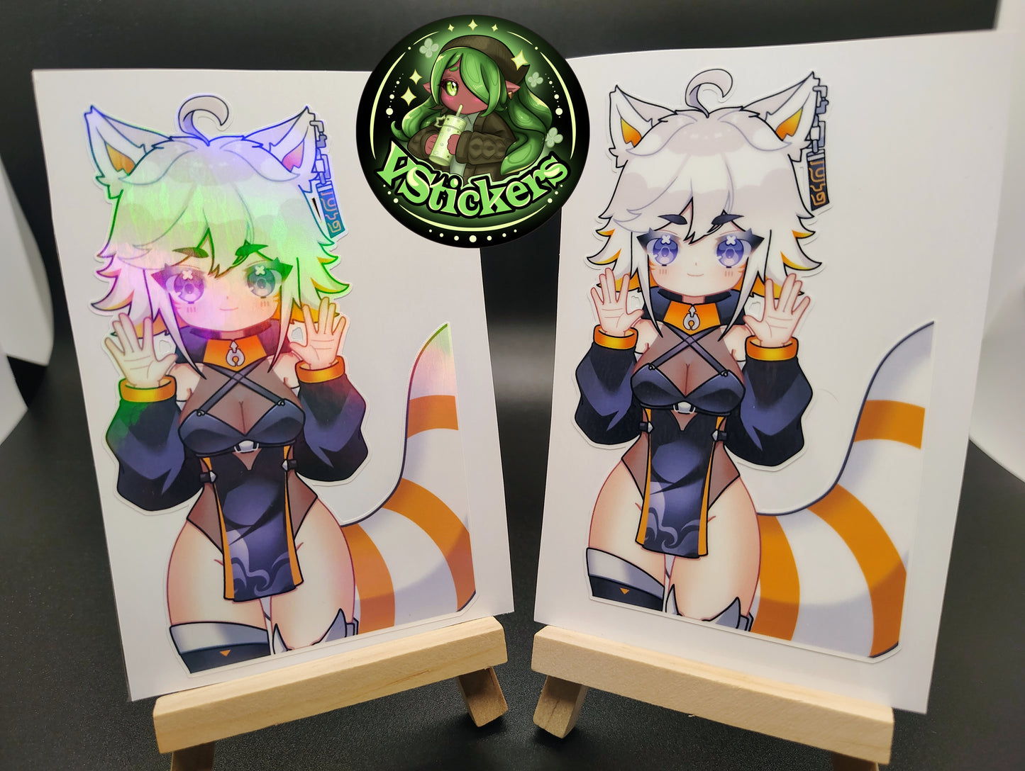 [VTuber] Deme Fan Art Sticker! Holographic Versions Available! Water-Resistant Vinyl Sticker!