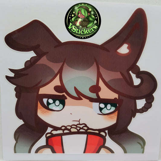 [OC] Marisa Chocomint Anime Girl Sticker! Bored Popcorn Version!