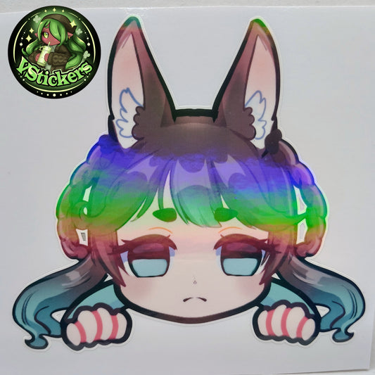 [OC] Marisa Chocomint Anime Girl Sticker! Tired Stare Version!