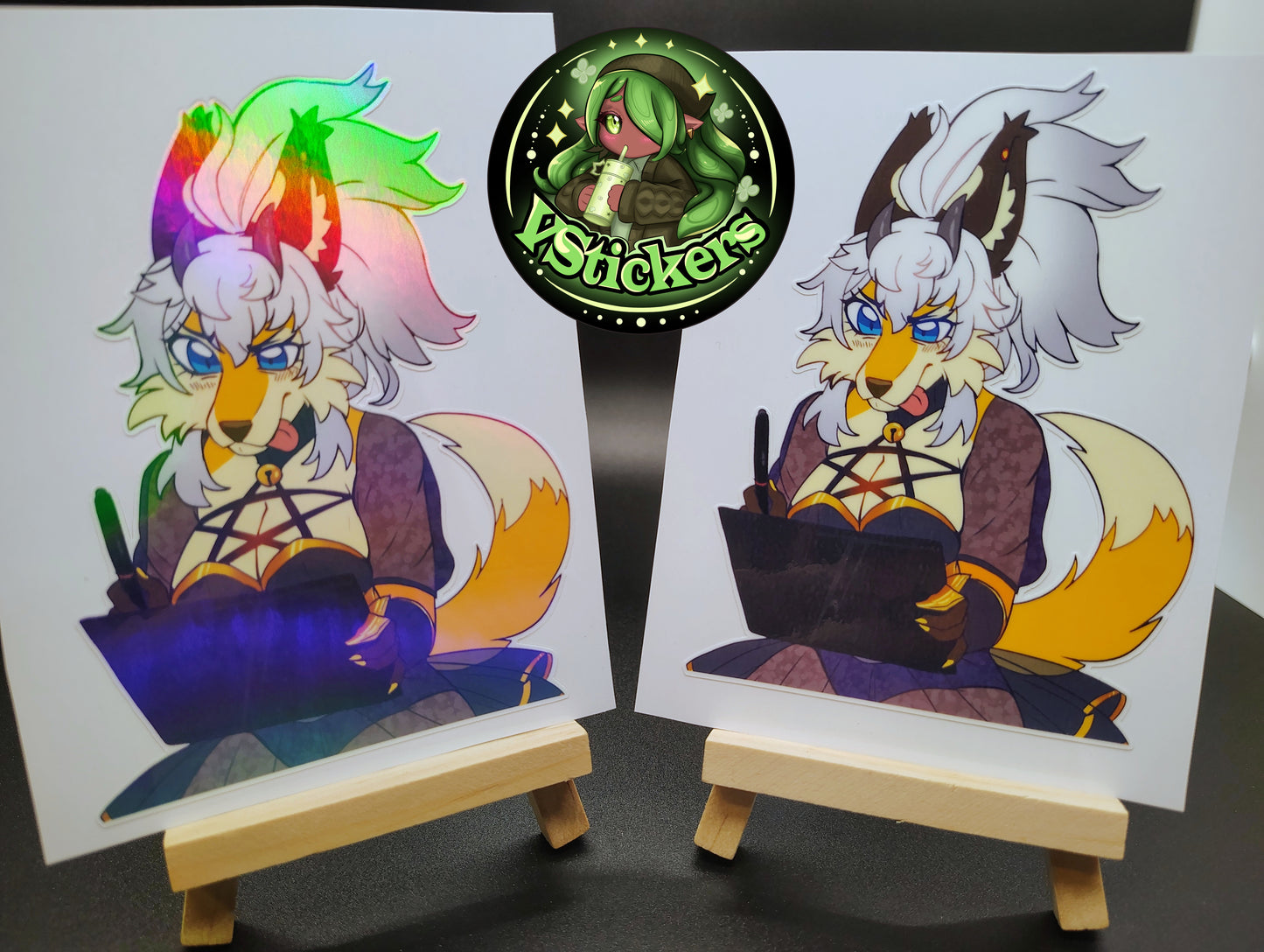 [VTuber] Seosaur Fan Art Sticker! Holographic Versions Available! Water-Resistant Vinyl Sticker!