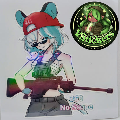 [VTuber] Kourra 360 No Scope Fan Art Sticker!