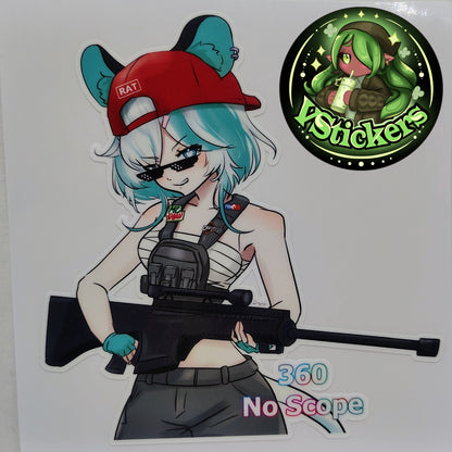 [VTuber] Kourra 360 No Scope Fan Art Sticker!