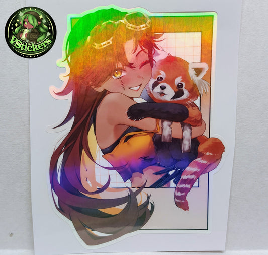 [VTuber] Laura the Explaura & Red Panda Fan Art Charity Sticker!