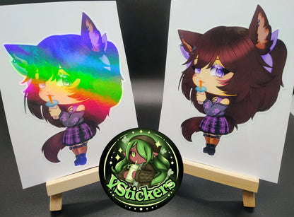 [VTuber] Chibi Akiphonic - Water-Resistant Fan Art Vinyl Sticker!