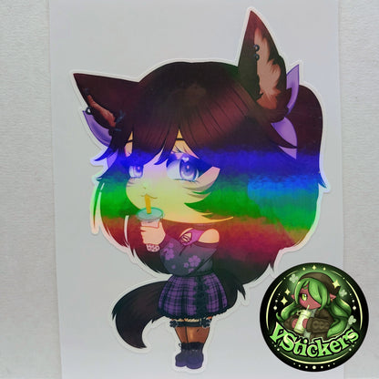 [VTuber] Chibi Akiphonic - Water-Resistant Fan Art Vinyl Sticker!
