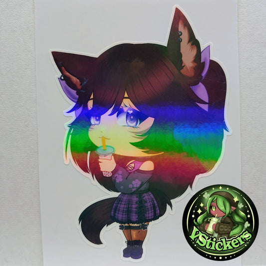 [VTuber] Chibi Akiphonic - Water-Resistant Fan Art Vinyl Sticker!