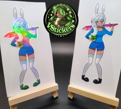 [OC] Rosileah the Winter Butterfly Fionna Cosplay! Water-Resistant Vinyl Sticker!