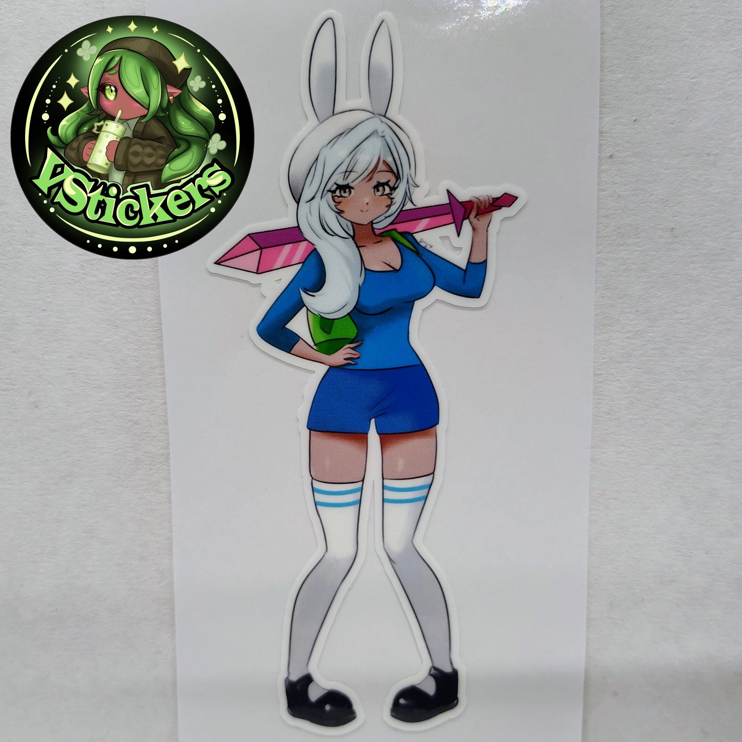 [OC] Rosileah the Winter Butterfly Fionna Cosplay! Water-Resistant Vinyl Sticker!