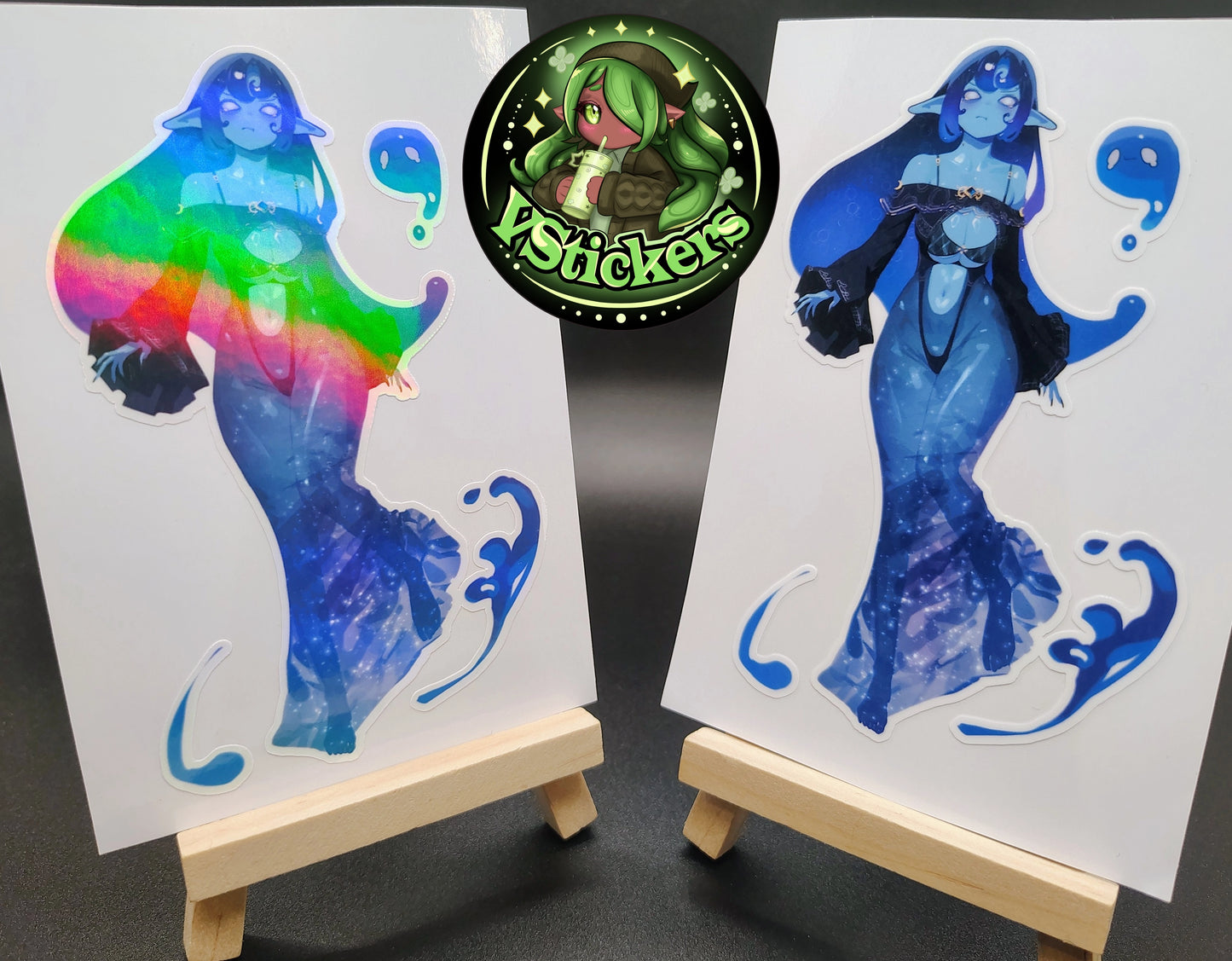 [OC] Terumina the Mythical Water Elf! Water-Resistant Vinyl Sticker!