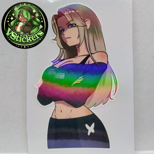 [VTuber] raechit Death Glare - Fan Art Water-Resistant Stickers!