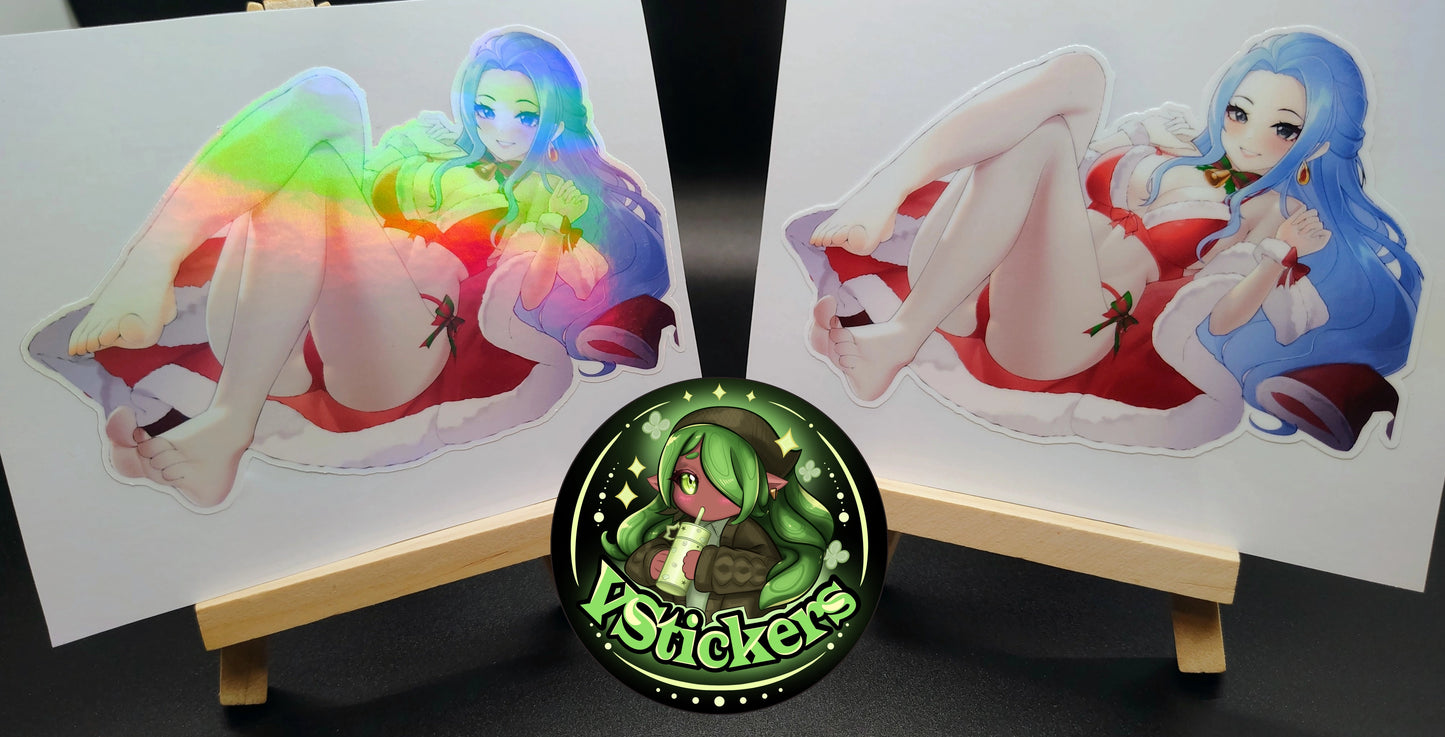 [One Piece] Holiday Nefertari Vivi Fan Art Water-Resistant Vinyl Sticker! Fan-Made Merchandise!