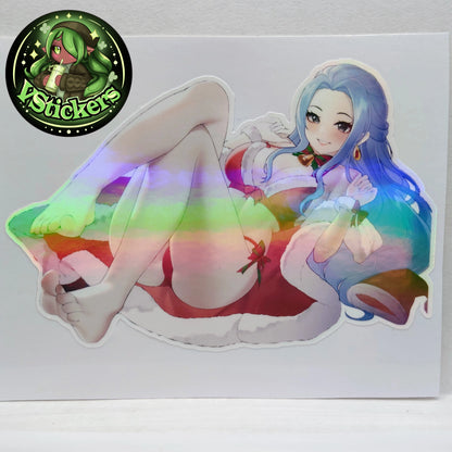 [One Piece] Holiday Nefertari Vivi Fan Art Water-Resistant Vinyl Sticker! Fan-Made Merchandise!