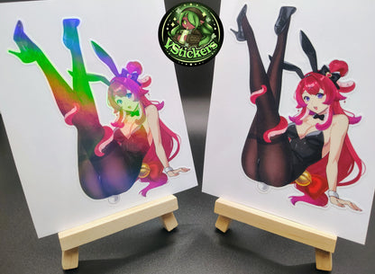[VTuber] BerryCrepe Bunny Girl Sticker! Water-Resistant Vinyl Fan Art Sticker!