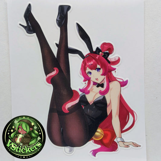[VTuber] BerryCrepe Bunny Girl Sticker! Water-Resistant Vinyl Fan Art Sticker!