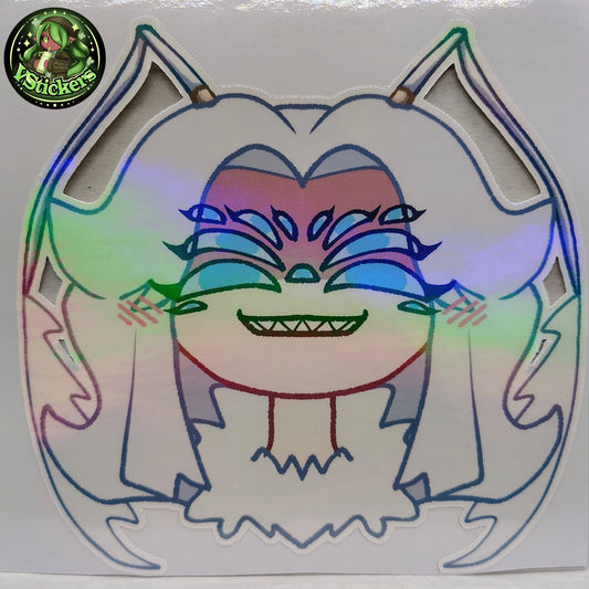 [VTuber] Zebii Smug Version Fan Art Sticker! Holographic Versions Available! Water-Resistant Vinyl Sticker!