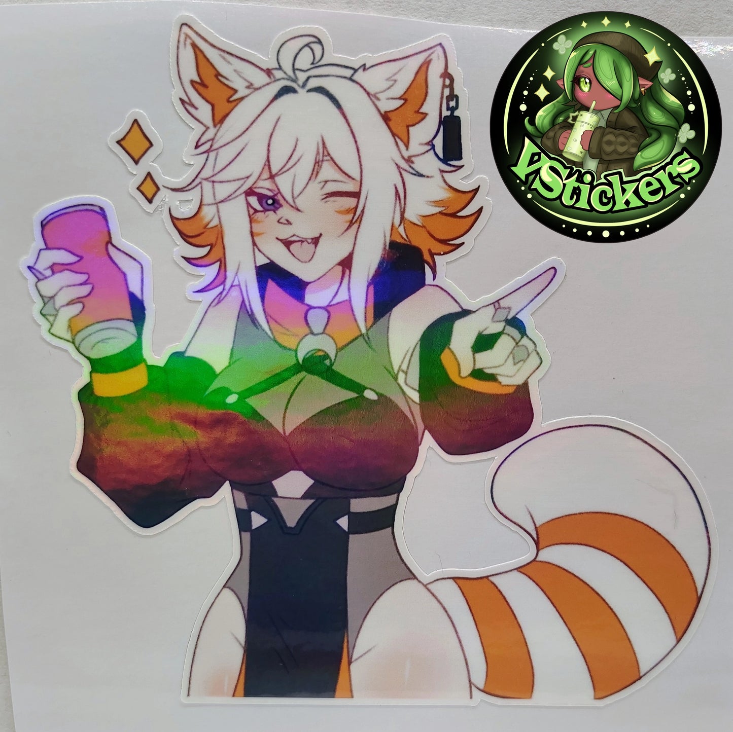 [VTuber] Deme Fan Art Sticker #3! Water-Resistant Vinyl Sticker!