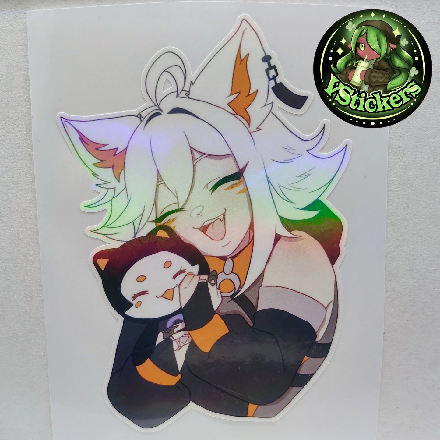 [VTuber] Deme & Boomi Fan Art Sticker! Water-Resistant Vinyl Sticker!