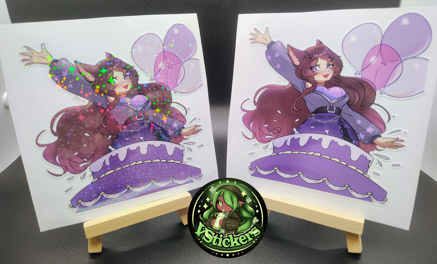 [VTuber] Akiphonic Birthday Fan Art Sticker! - Water-Resistant Fan Art Vinyl Sticker!