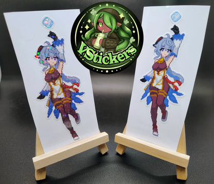 [Genshin Impact] Pixel Ganyu Fan Art Water-Resistant Vinyl Sticker! Fan-Made Merchandise!