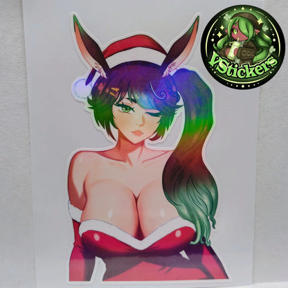 [OC] Marisa Chocomint Holiday Sticker! Water-Resistant Vinyl Sticker!