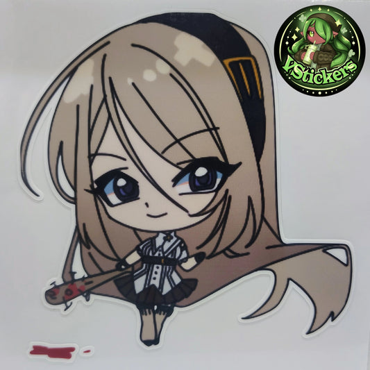 [OC] Crossia Thalius the Deadly Chibi Spy! - Water-Resistant Vinyl Sticker!