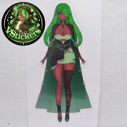 [OC] Emeralda Formal Outfit Sticker! - Water-Resistant Vinyl Sticker!