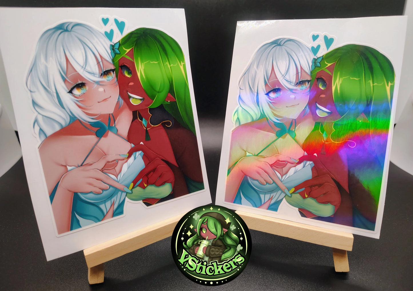 [OC] Emeralda & Rosileah Sticker! - Water-Resistant Vinyl Sticker!