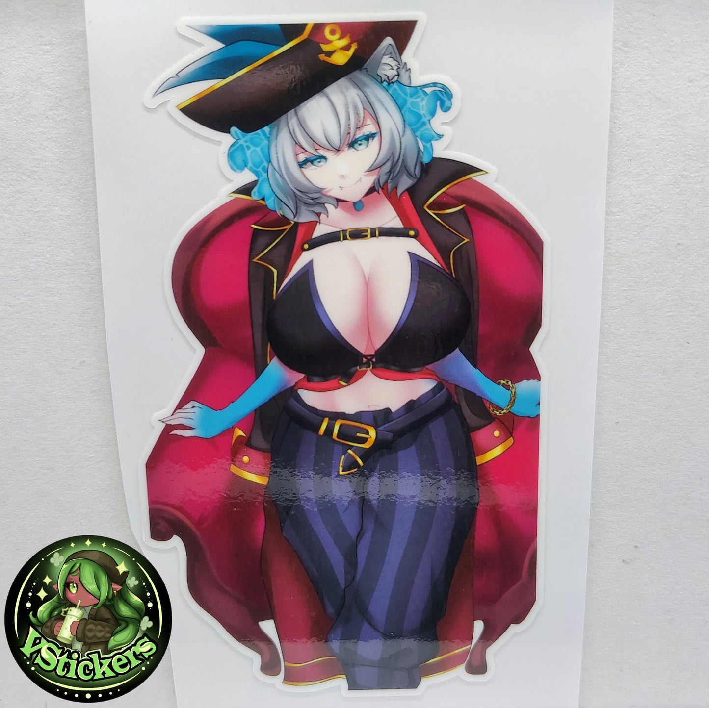 [VTuber] Captain Dandyfloss Throne Fan Art Sticker! Water-Resistant Vinyl Sticker!
