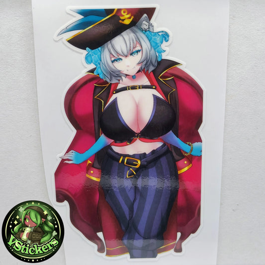 [VTuber] Captain Dandyfloss Throne Fan Art Sticker! Water-Resistant Vinyl Sticker!