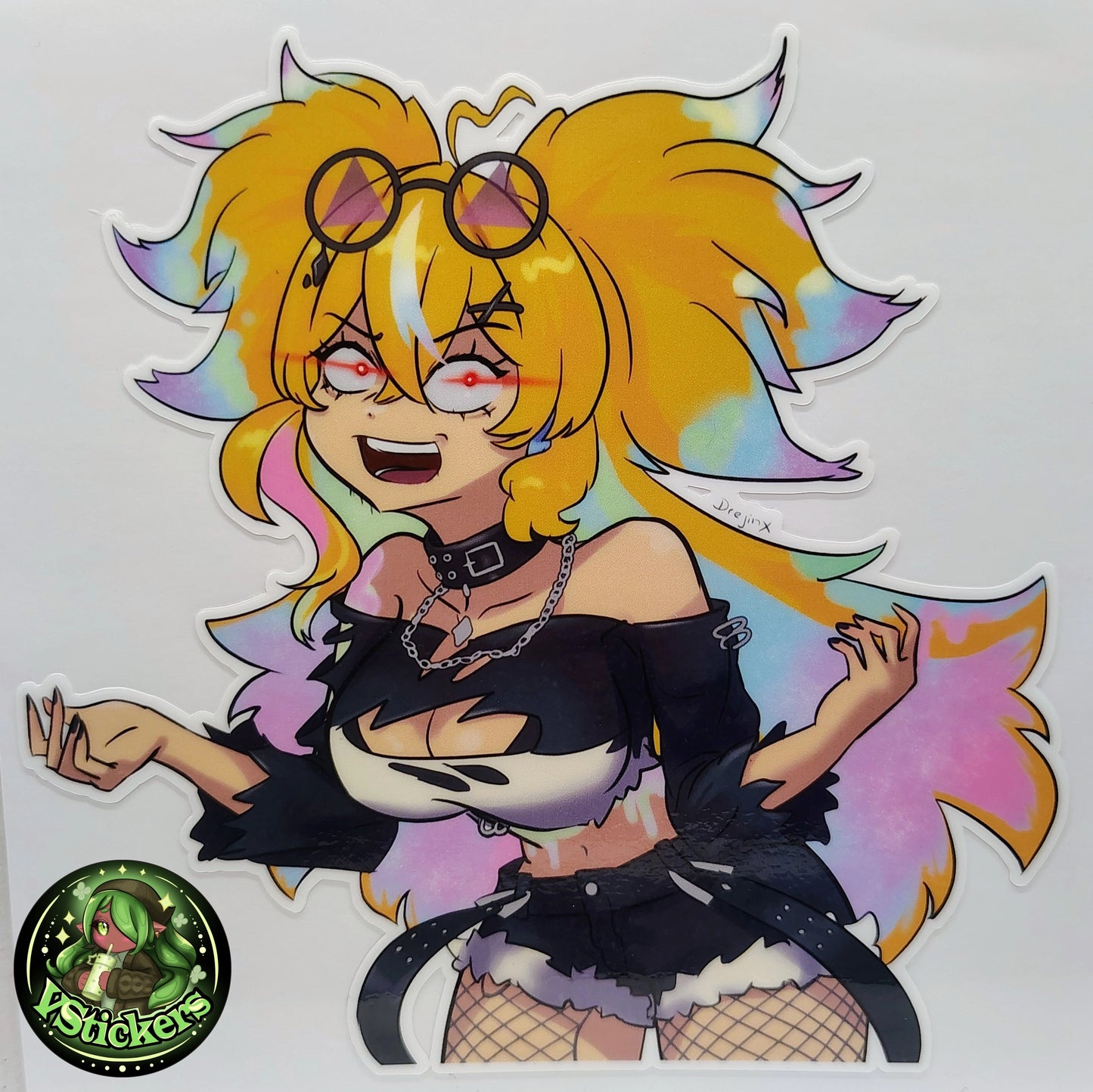 [VTuber] Arielle Crashout Mode Activated Fan Art Sticker! - Water-Resistant Fan Art Vinyl Sticker!