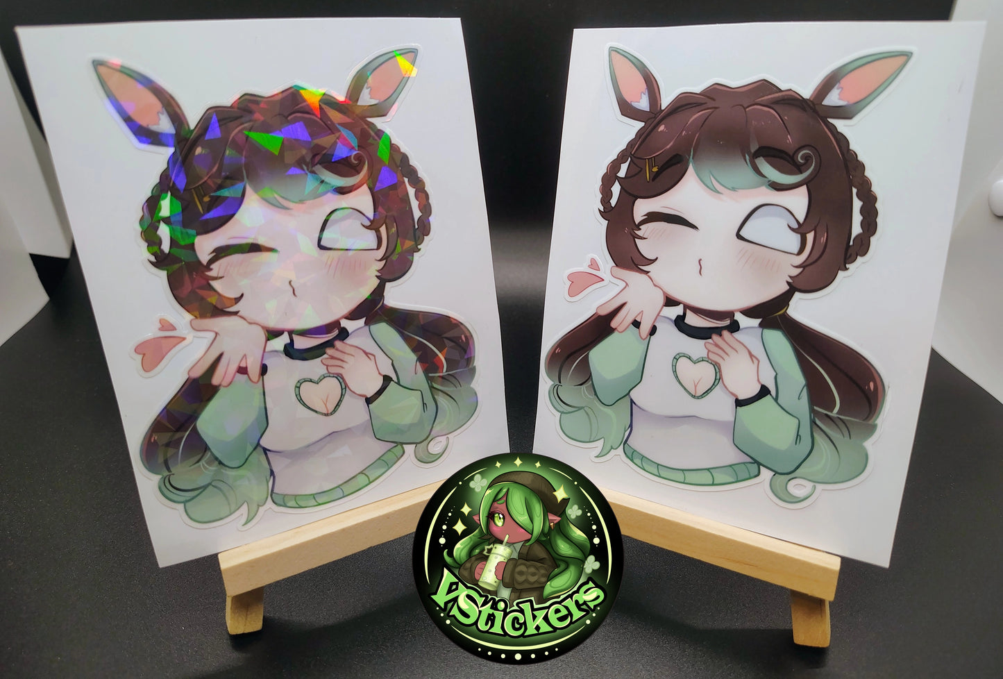 [OC] Marisa Chocomint Kissy Face Chibi Sticker! Water-Resistant Vinyl Sticker!