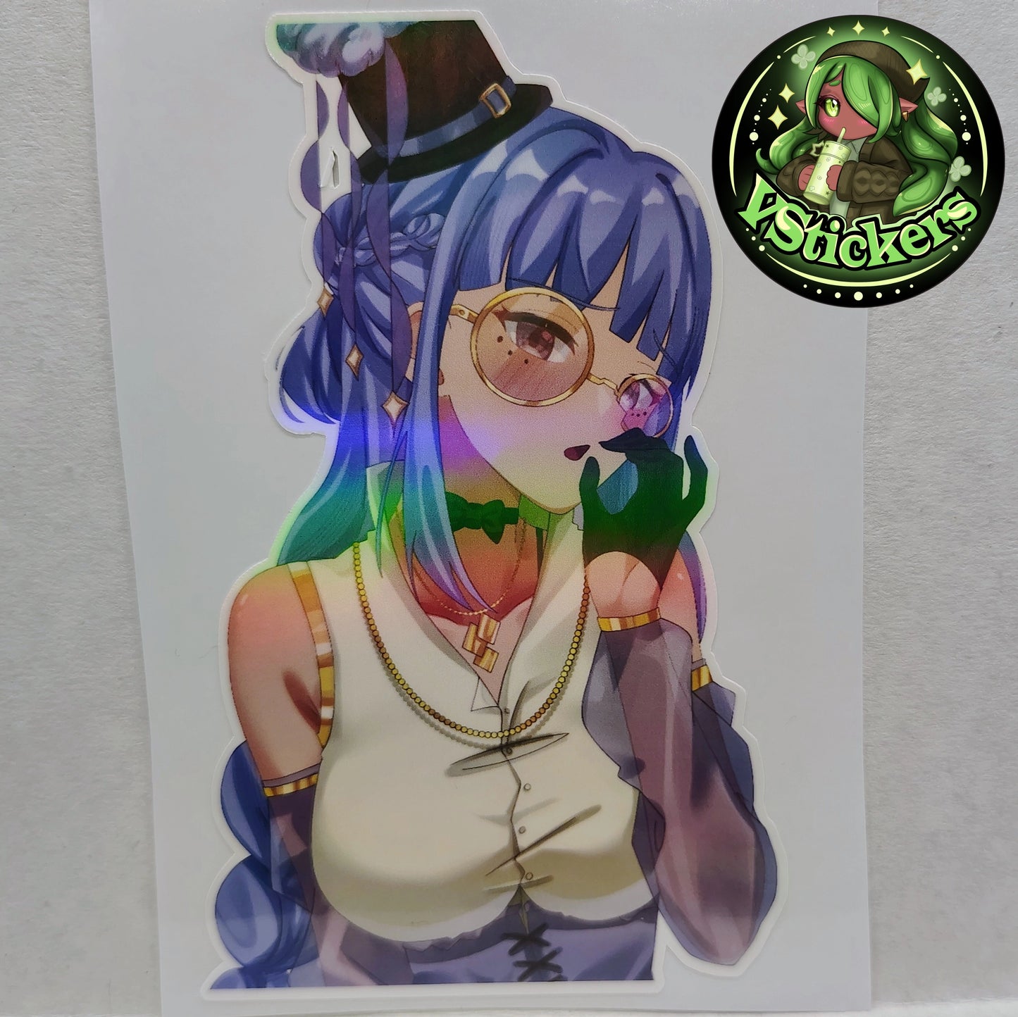 [OC][NSFW] Juria Yishu Lewd Licking Sticker! - Water-Resistant Vinyl Sticker!