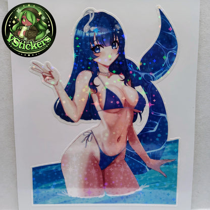 [VTuber] LunahFae Bikini Fan Art Sticker! - Water-Resistant Fan Art Vinyl Sticker!