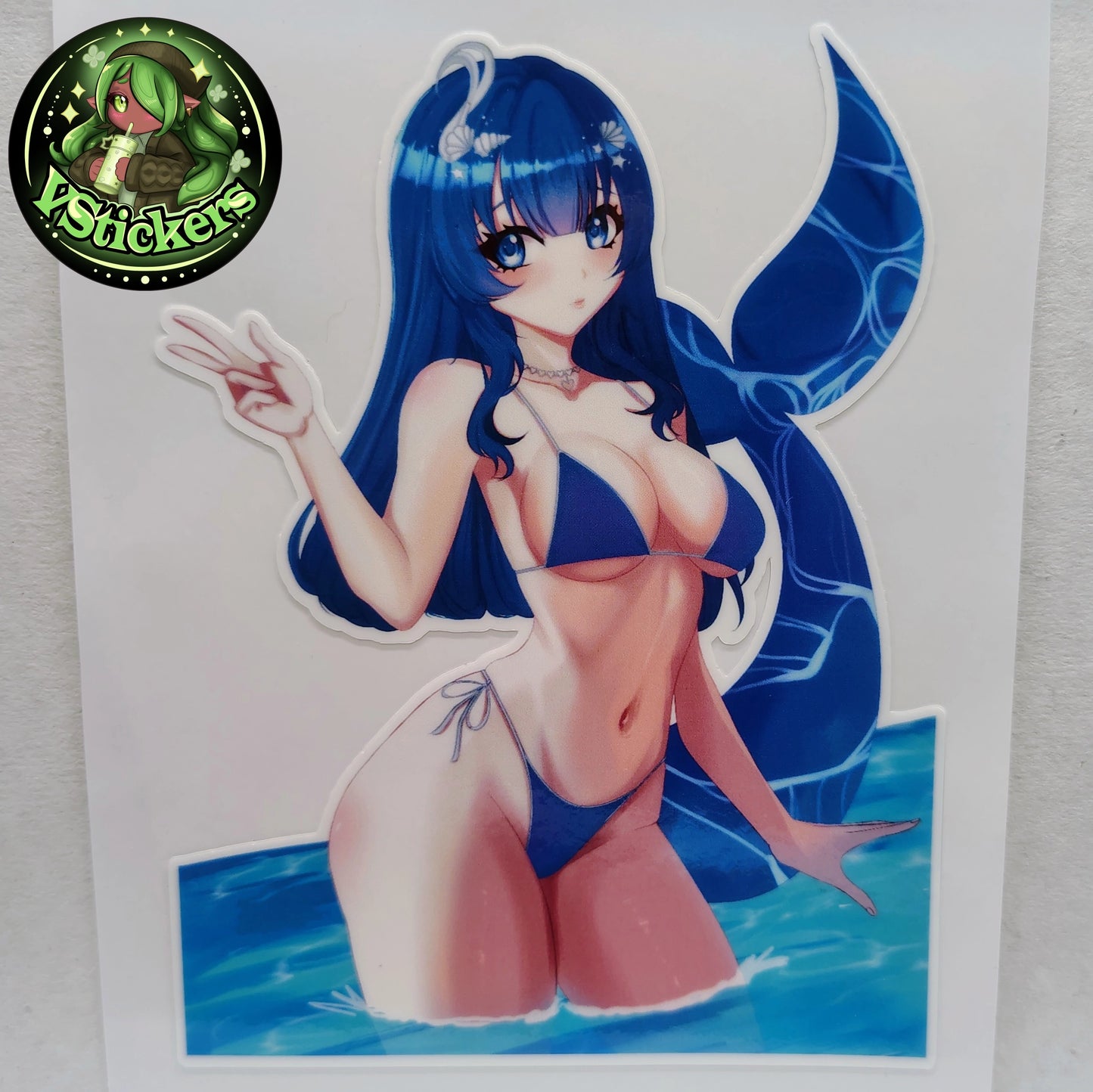 [VTuber] LunahFae Bikini Fan Art Sticker! - Water-Resistant Fan Art Vinyl Sticker!