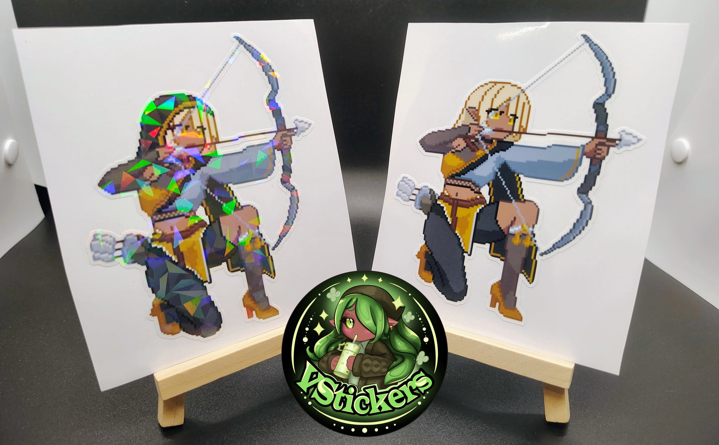 [OC] Selene X Pixel Art Sticker! Water-Resistant Vinyl Sticker!