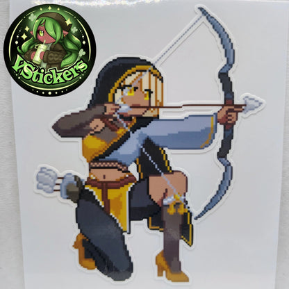 [OC] Selene X Pixel Art Sticker! Water-Resistant Vinyl Sticker!