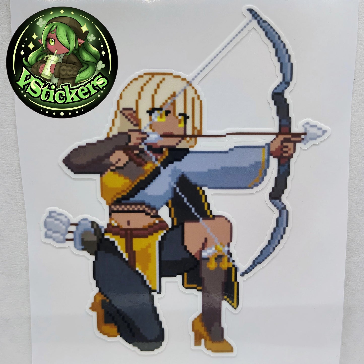 [OC] Selene X Pixel Art Sticker! Water-Resistant Vinyl Sticker!