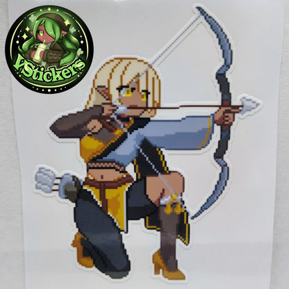 [OC] Selene X Pixel Art Sticker! Water-Resistant Vinyl Sticker!