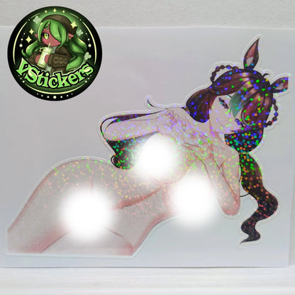 [OC][NSFW] Marisa Chocomint Heart Invitation Sticker! - Water-Resistant Vinyl Sticker!