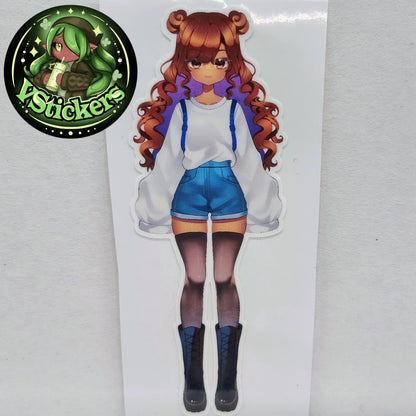 [OC] Marie Silva the Overthinker! - Water-Resistant Vinyl Sticker!