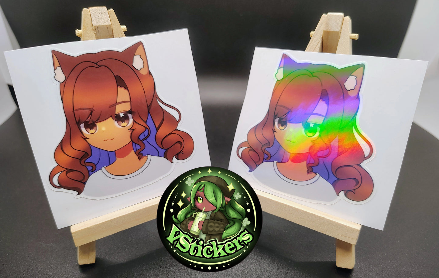 [OC] Marie Silva - Catgirl Version! - Water-Resistant Vinyl Sticker!